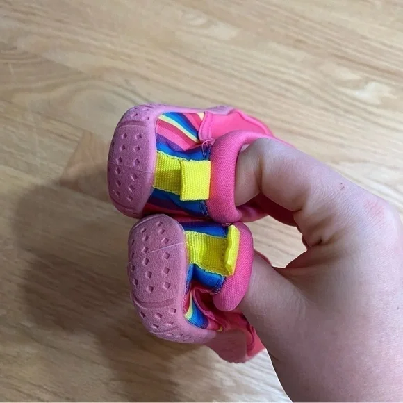 Lily & Dan Unicorn Water Shoes Pink 9 10 Kids Girls Toddler - Picture 4 of 8